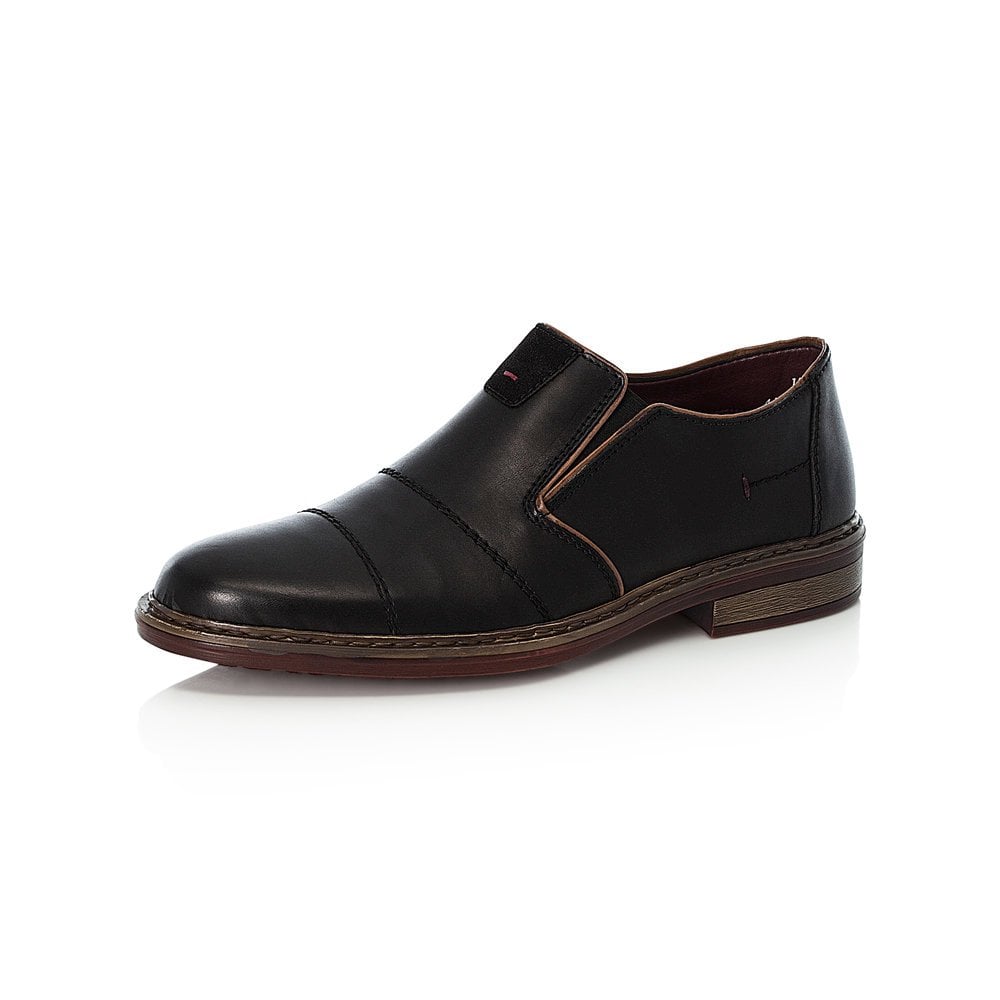 Rieker Skor Herr Svarta - Slip On Skor | 619423BMS